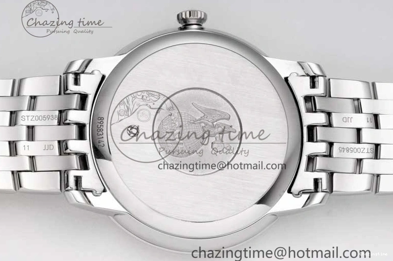 0429 De Ville SS DIWF 1:1 Best Edition Light Blue Dial SS Markers on SS Bracelet MIYOTA TopPick 7850